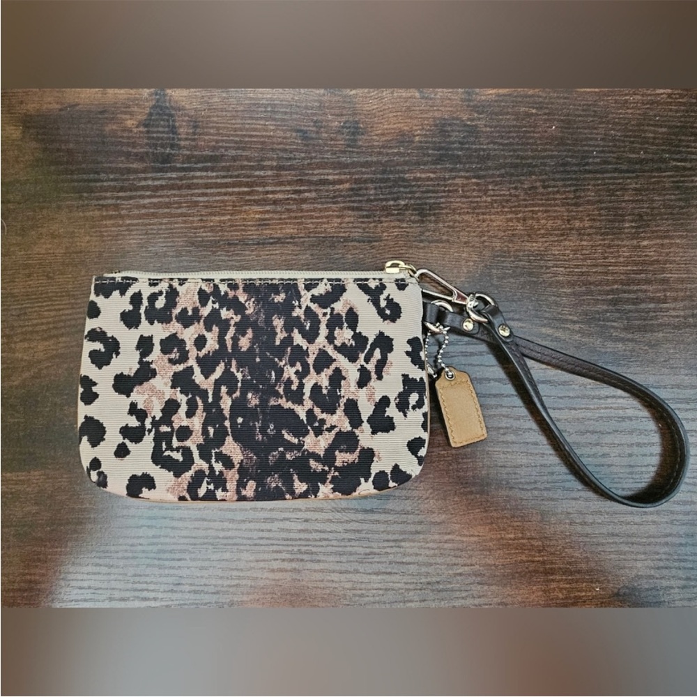 Coach Leopard Print Wristlet - Picture 3 of 7